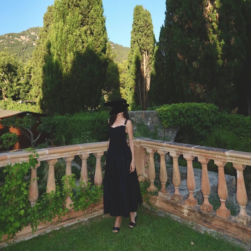 Aje Black Midi Dress with Gold Accent - Picture 6 of 7